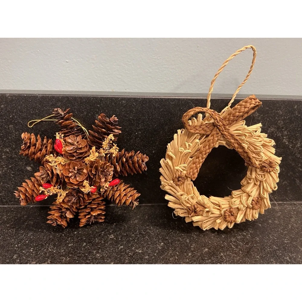 Cottagecore Christmas Ornament Lot Angels, Nature, Animals, Santa & More‎